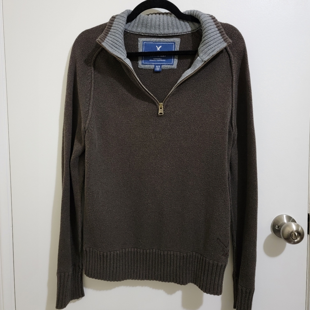 Men's American Eagle Quarter Zip Sweater
